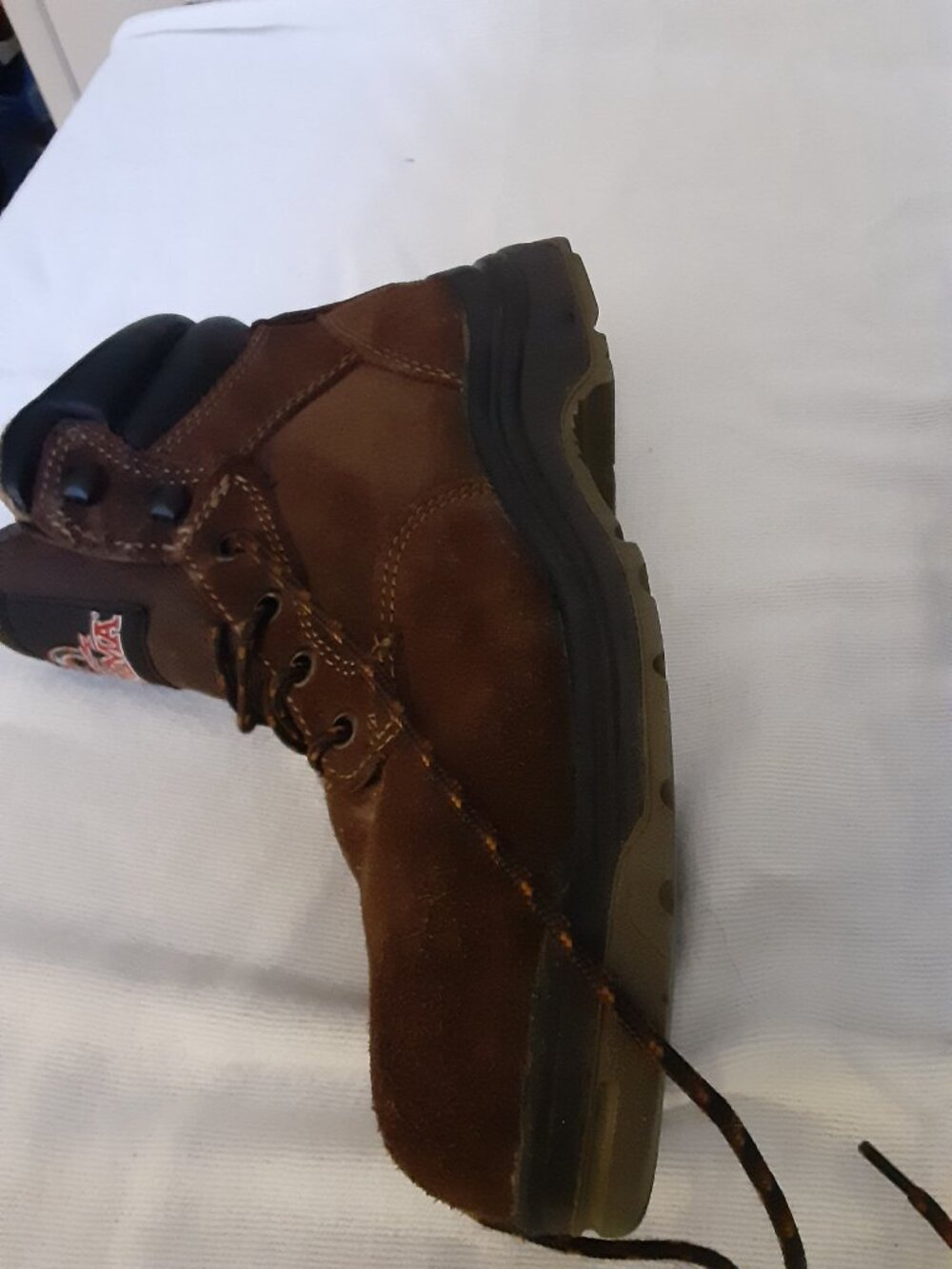 Brahma Womens Diane II steel toe work boots Sz 8.5 brown/black waterproof suede - Picture 4 of 15